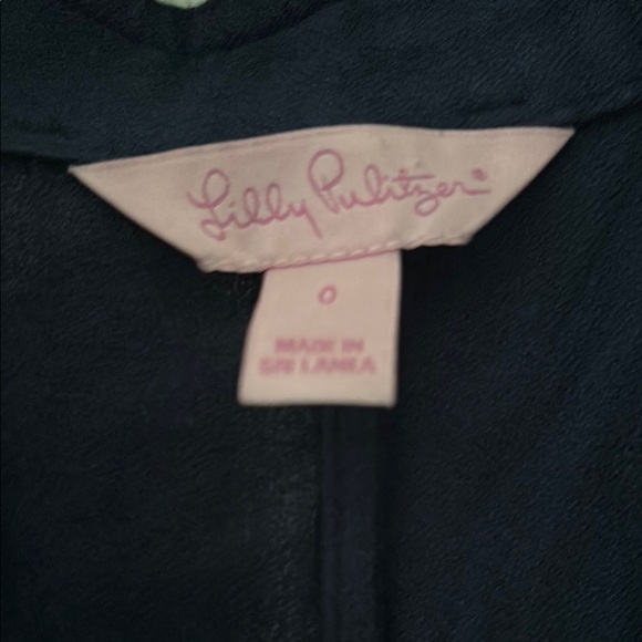 Lilly Pulitzer Navy Sleeveless Dress with Gold Accents - Picture 2 of 4